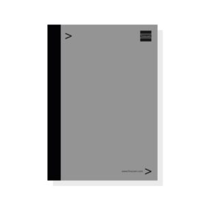 finocam bloc de notas para agendas duo formato e10 155x5x215mm color gris