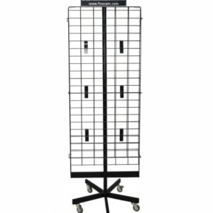 finocam expositor vacio de pie metalico para calendarios 5 ruedas giratorio color surtidos