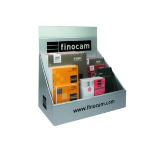 finocam expositor con 23 recambios para agendas open anual 2026 color surtidos
