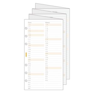 finocam c996 planificador de recambio para agendas classic anual 2026 desplegable formato 609 94x1x171mm color blanco