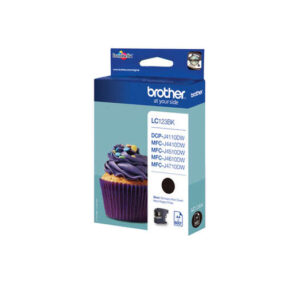 brother lc123 negro cartucho de tinta original lc123bkbp
