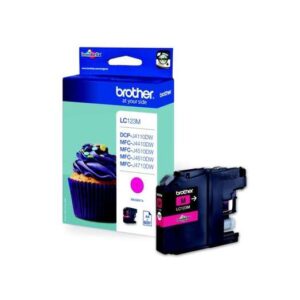 brother lc123 magenta cartucho de tinta original lc123mbp