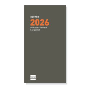 finocam p499 recambio para agenda plana anual 2026 formato pl4 81x5x150mm semana vista horizontal color verde oscuro