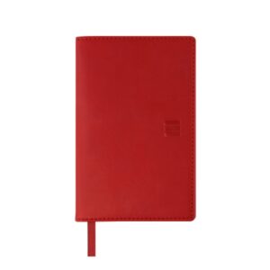 finocam ibis agenda plana en catalan anual 2026 formato pl3 90x10x10mm semana vista horizontal color rojo
