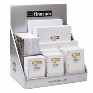 finocam expositor con 63 recambios no caducables para agendas open color surtidos