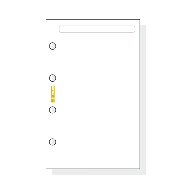 finocam c142 notas de recambio para agendas classic liso formato 601 56x89x5mm color blanco