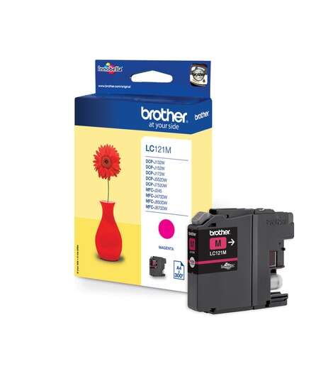 brother lc121 magenta cartucho de tinta original lc121mbp