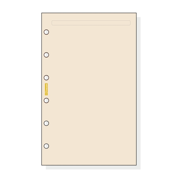 finocam c343 notas de recambio para agendas classic liso formato 603 79x127x5mm color crema