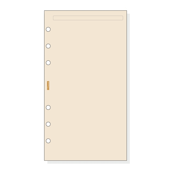 finocam c943 notas de recambio para agendas classic liso formato 609 94x171x5mm color crema