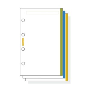 finocam c145 notas de recambio para agendas classic liso con banda de color formato 601 56x89x5mm color blanco