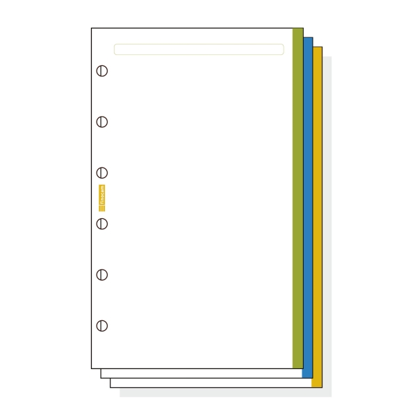 finocam c345 notas de recambio para agendas classic liso con banda de color formato 603 79x127x5mm color blanco