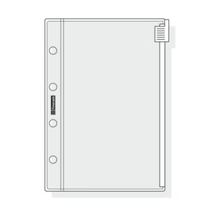 finocam c171 funda para agendas classic cierre de cremallera formato 601 65x91x1mm pvc color gris claro