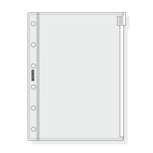 finocam c271 funda para agendas classic cierre de cremallera formato 602 88x116x1mm pvc color gris claro
