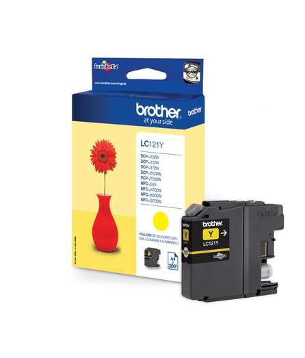 brother lc121 amarillo cartucho de tinta original lc121ybp