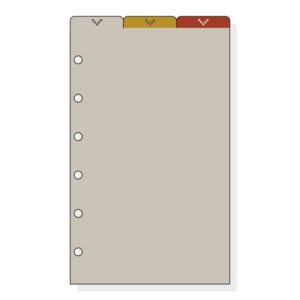 finocam c362 separadores superiores para agendas classic 3 solapas formato 603 79x137x2mm pvc color marron