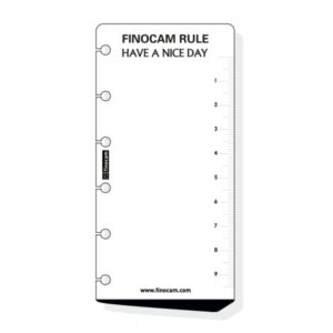 finocam c259 regla para agendas classic formato 602 60x5x120mm color blanco