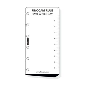 finocam c359 regla para agendas classic formato 603 60x135mm color blanco