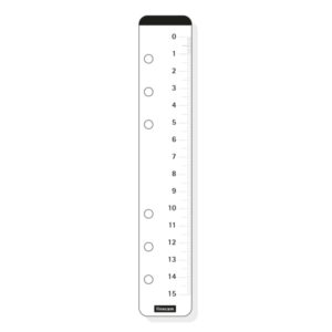 finocam c960 regla para agendas classic formato 609 35x180mm color blanco