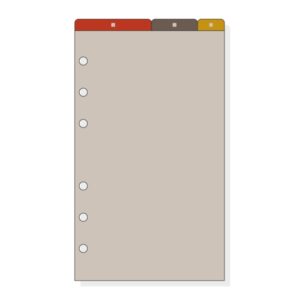 finocam r462 separadores superiores para agendas open 3 solapas formato 400 91x2x162mm pvc color marron