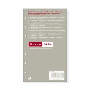 finocam r410.2 formularios surtidos de recambio para agendas open formato 400 91x8x152mm color surtidos