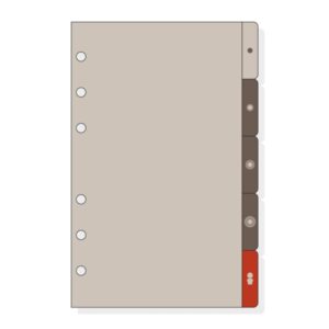 finocam r563 separadores laterales para agendas open 5 solapas formato 500 129x2x181mm pvc color marron