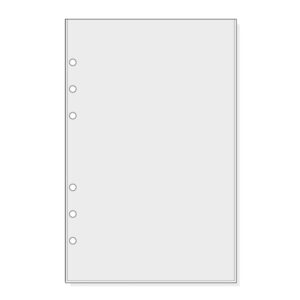finocam r565 pack de 6 fundas para agendas open transparentes formato 500 120x2x182mm pvc color gris claro