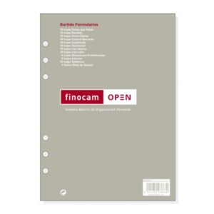 finocam r1010.2 recambio surtido formularios para agendas open formato 1000 155x9x215mm color surtidos