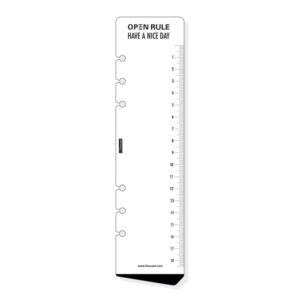 finocam r1059 regla para agendas open formato 1000 57x224mm color blanco