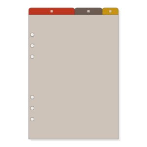 finocam r1062 separadores superiores para agendas open 3 solapas formato 1000 155x2x225mm pvc color marron