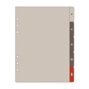 finocam r1063 separadores laterales para agendas open 5 solapas formato 1000 166x2x215mm pvc color marron