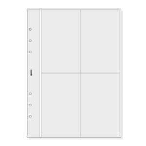finocam r1066 pack de 6 fundas portatarjetas para agendas open formato 1000 158x2x217mm pvc color gris claro