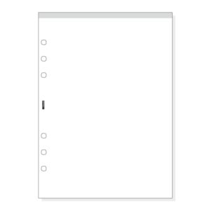 finocam r1067 bloc de notas para agendas open perforado formato 1000 155x5x215mm liso color blanco