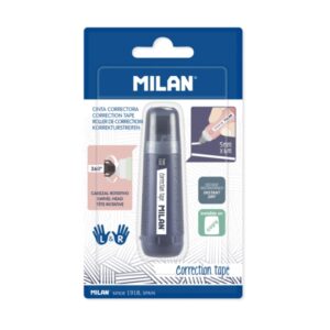 milan 430 since 1918 cinta correctora cilindrica presentacion en blister 5mm x 6m colores surtidos