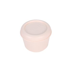 milan 460 since 1918 fiambrera hermetica redonda de 0.25l libre de bpa tapa de rosca apto para microondas, lavavajillas y congelador 10x7cm color beige