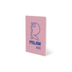 milan 460 since 1918 libreta a5 grapada hojas blancas 24 hojas de 95g color rosa