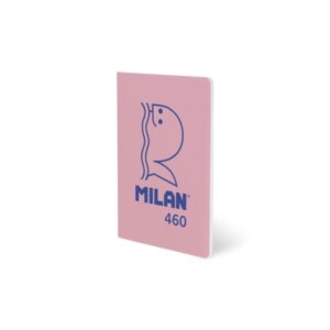 milan 460 since 1918 libreta a5 grapada papel a lineas 24 hojas de 95g color rosa