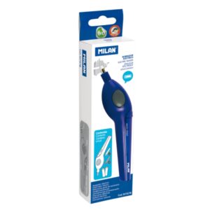 milan acid borrador electrico incluye gomas de recambio y pilas color azul