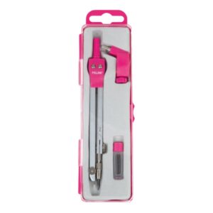 milan acid compas universal incluye adaptador y minas de recambio color rosa