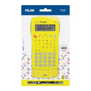 milan acid m228 calculadora cientifica blister color amarillo