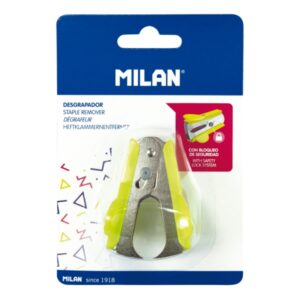 milan acid quitagrapas recubrimiento plastico cierre de seguridad color amarillo