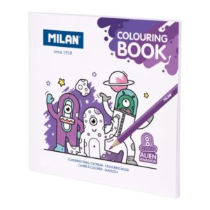 milan alien invasion cuaderno para colorear microperforado tematica aliens 20 ilustraciones detalladas