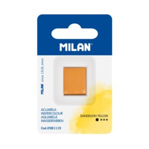 milan art acuarela de recambio medio godet color amarillo