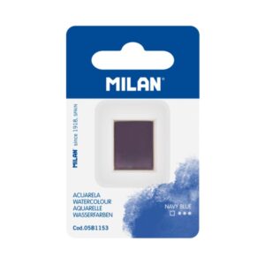 milan art acuarela de recambio medio godet color azul marino