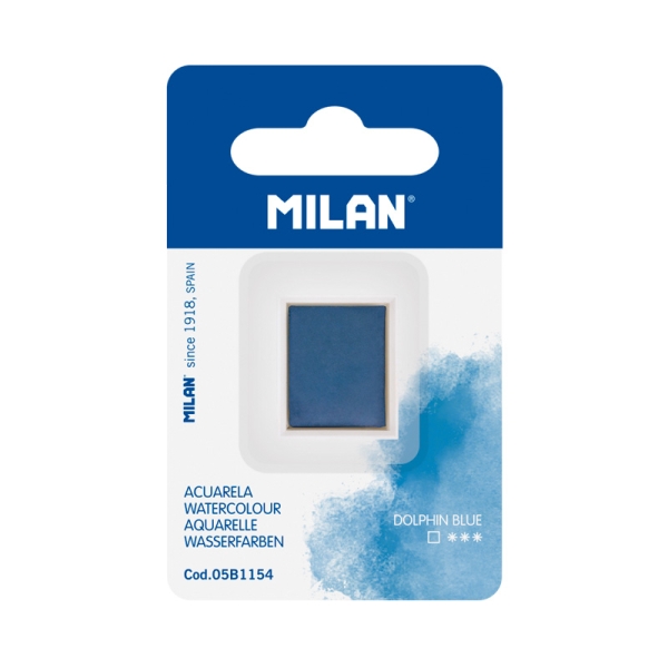 milan art acuarela de recambio medio godet color azul marino