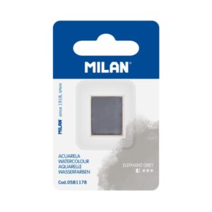 milan art acuarela de recambio medio godet color gris