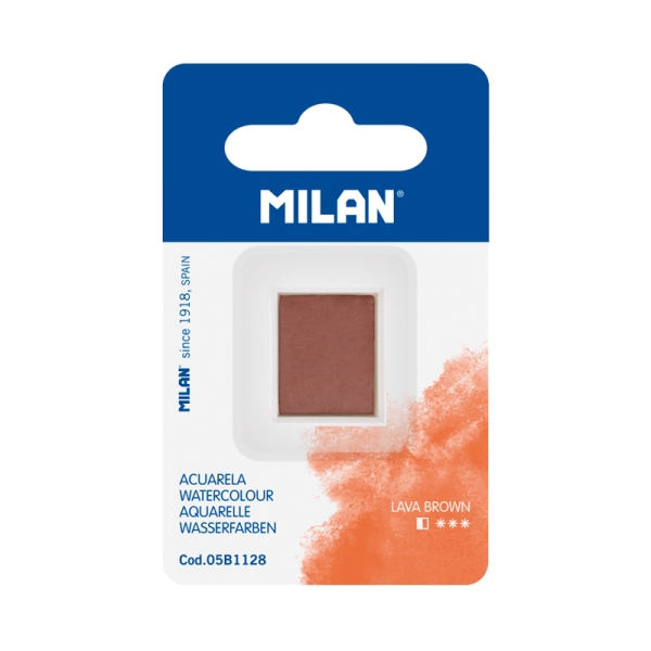 milan art acuarela de recambio medio godet color marron