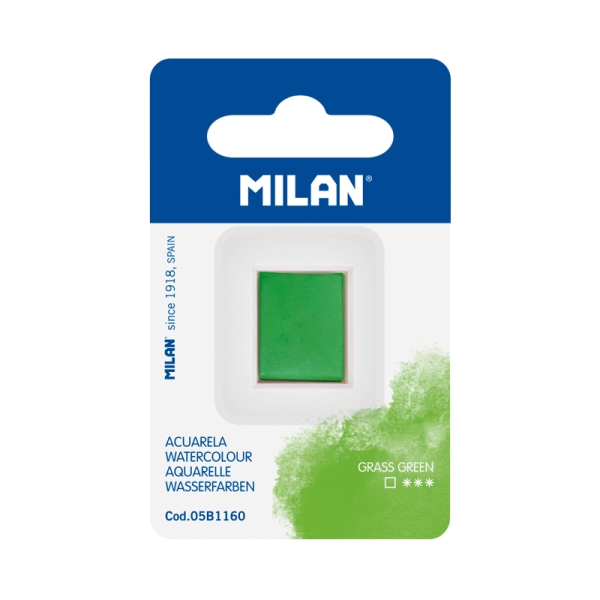 milan art acuarela de recambio medio godet color verde claro