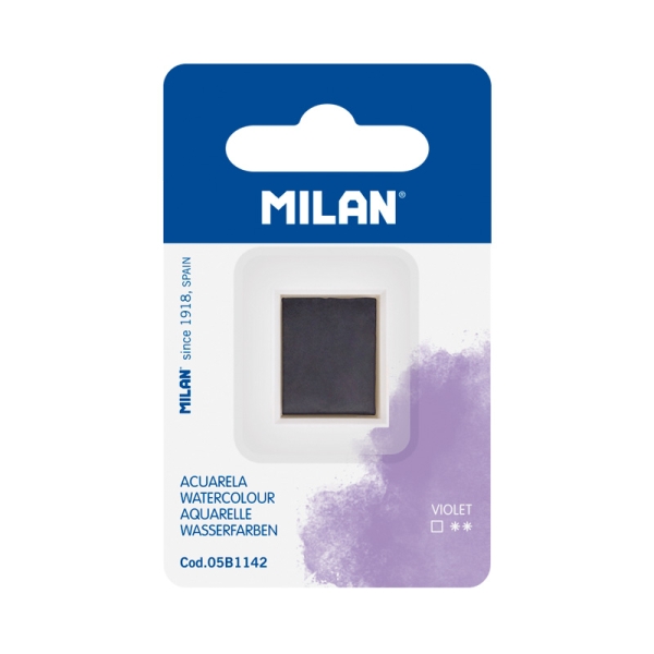milan art acuarela de recambio medio godet color violeta