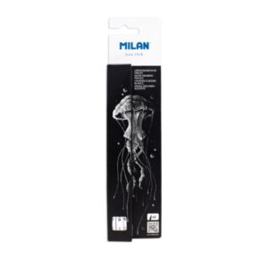 milan art lapices dibujo mina gruesa blanca redondo de 4mm color blanco