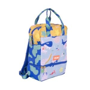 milan blue odyss mochila infantil 9.5l compartimento isotermico 33x25x13cm multicolor